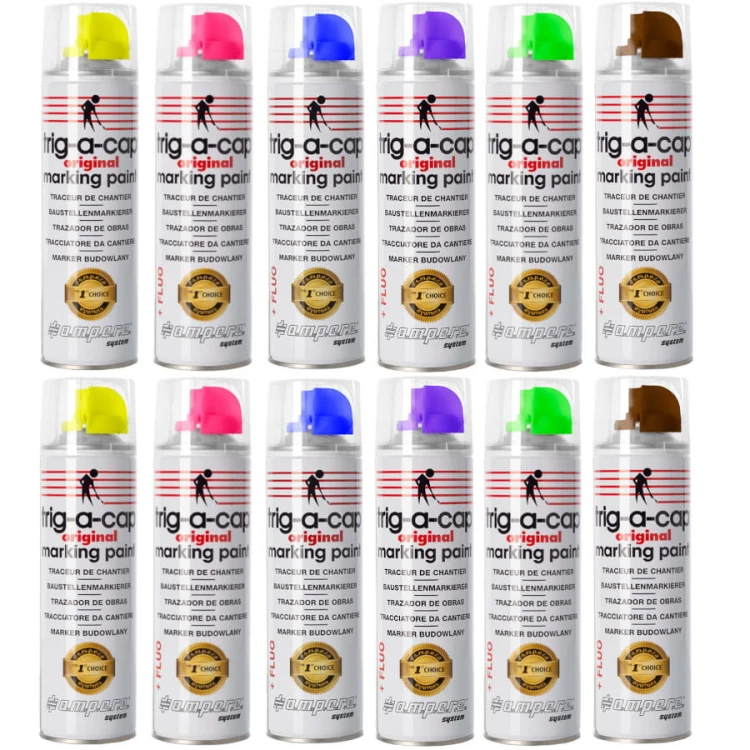 AMPERE Farba geodezyjna TRIG-A-CAP Original mix fluo 500ml 12szt.