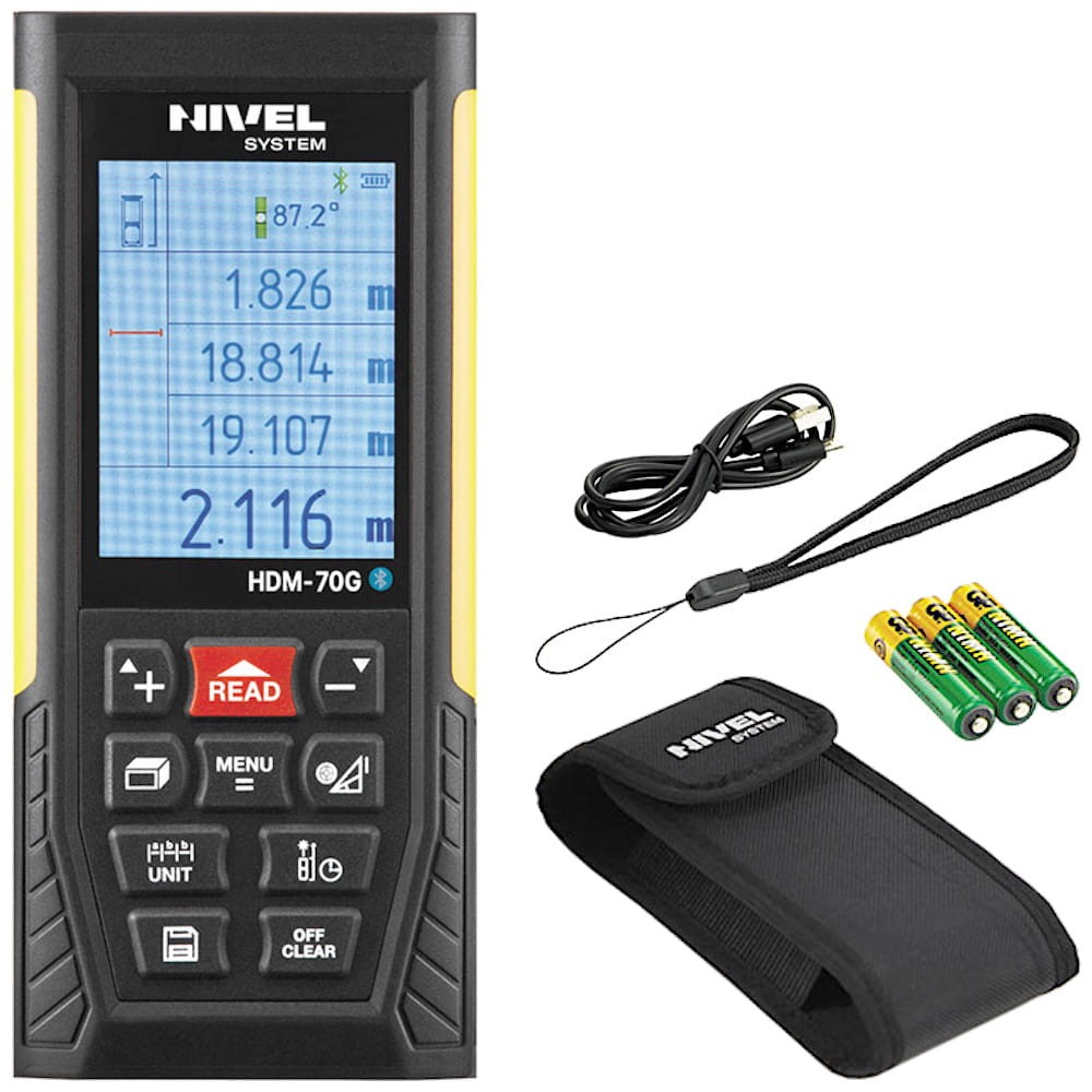 Dalmierz laserowy 70m Bluetooth Nivel System HDM-70G