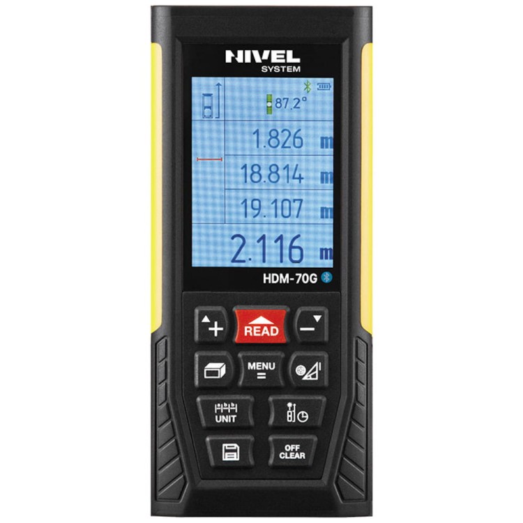 Cyfrowy dalmierz laserowy 70m Nivel System HDM-70G