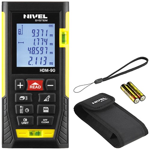 Dalmierz laserowy 90m cyfrowy akcesoria Nivel System HDM-9G
