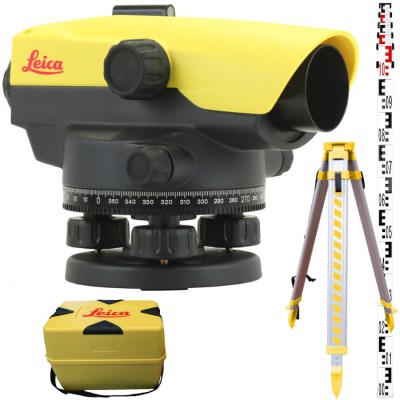 LEICA NA520 Niwelator optyczny zestaw łata + statyw