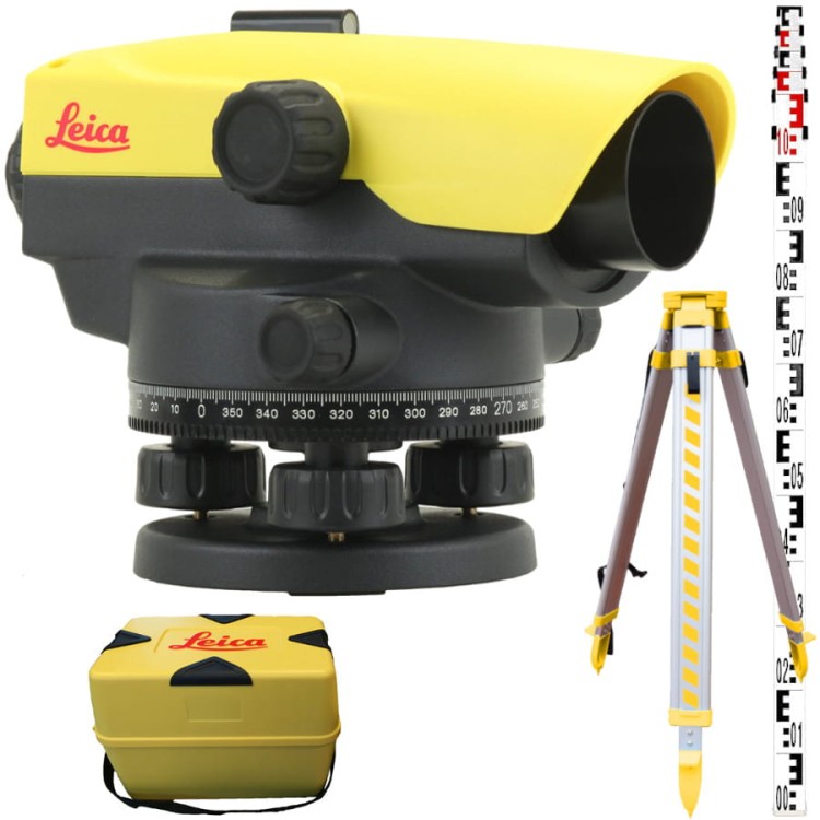 LEICA NA520 Niwelator optyczny zestaw łata + statyw