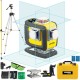NIVEL SYSTEM CL4D-B Laser krzyżowy 4x360 wiązka niebieska + tyczka GT-360 + statyw SJJ-M1 EX