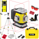 Laser krzyżowy czerwony 360° 30m Nivel System CL3R + Tyczka Statyw Czujnik