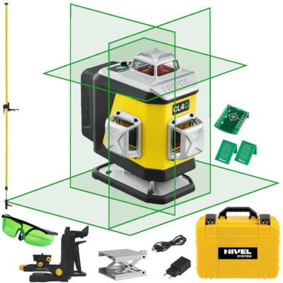 NIVEL SYSTEM Laser krzyżowy zielony CL4G + tyczka