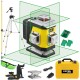 NIVEL SYSTEM Laser krzyżowy zielony CL4G + statyw SJJ-M1EX + tyczka