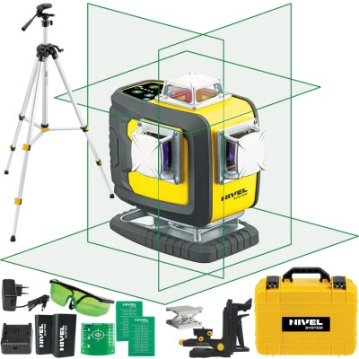 NIVEL SYSTEM CL4D-G Laser krzyżowy zielony 4x360° + statyw SJJ-M1 EX