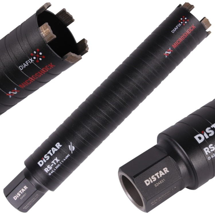 Wiertło diamentowe Otwornica do betonu 62mm 1 1/4 UNC Distar RS-TX