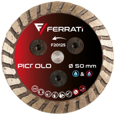 Tarcza frez diamentowy podcinający 50mm Piccolo do beton
