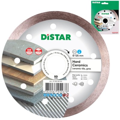 Tarcza diamentowa tnąca 125x22,23mm HARD Ceramics Distar