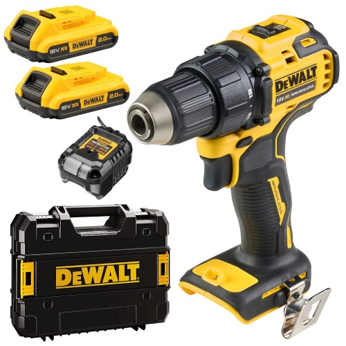 Wiertarko-wkrętarka 18V 2x 2Ah ładowarka walizka DeWALT DCD708D2T