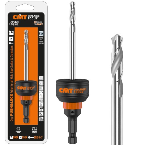 CMT 550-PH85 Trzpień mocujący z wierteł prowadzącym HSS 6.35x125mm HEX8.5