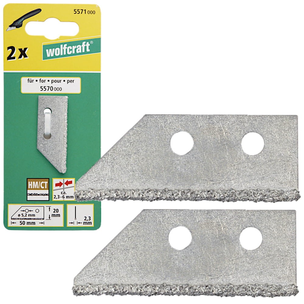 Ostrze do skrobaka do fug 2szt. Wolfcraft 5571000