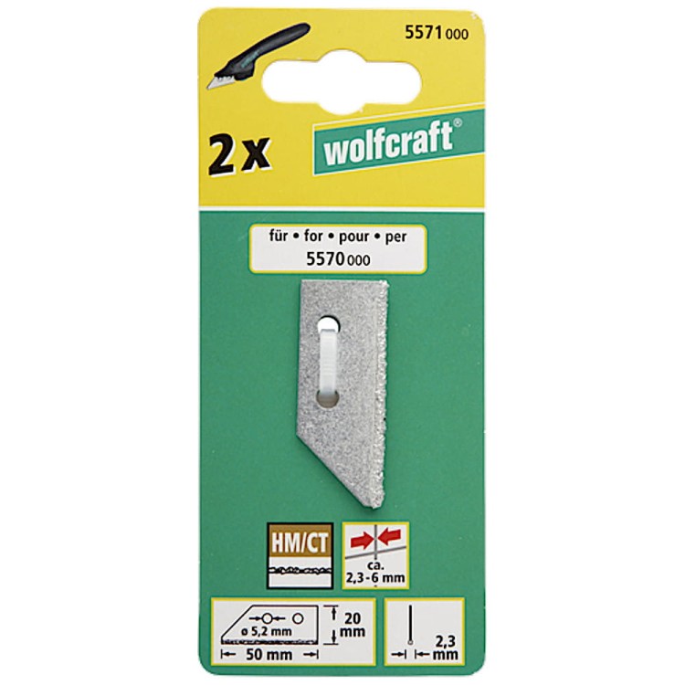 Ostrze do skrobaka do fug 2szt. Wolfcraft 5571000
