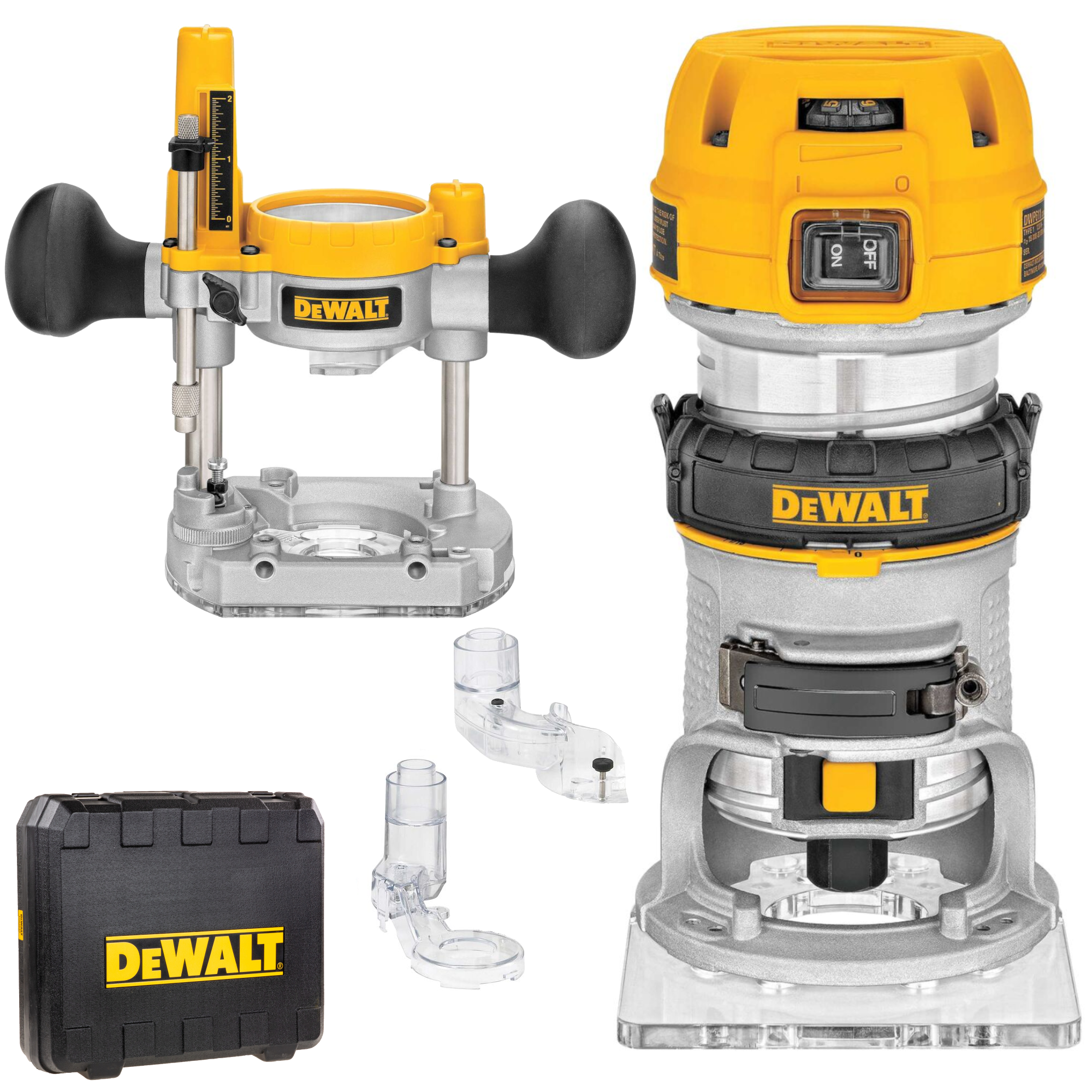 D26204K Frezarka górnowrzecionowa ze stopą krawędziową 900W DeWALT
