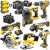 DeWALT Zestaw DCD796 + DCF887 + DCH273 + DCG405 + DCS570 + DCS355 + DCS334 + 3x 5Ah + 3x TSTAK