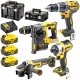 DeWALT Zestaw DCD796 + DCF887 + DCH273 + DCG405 + 3x 5Ah + 2x TSTAK