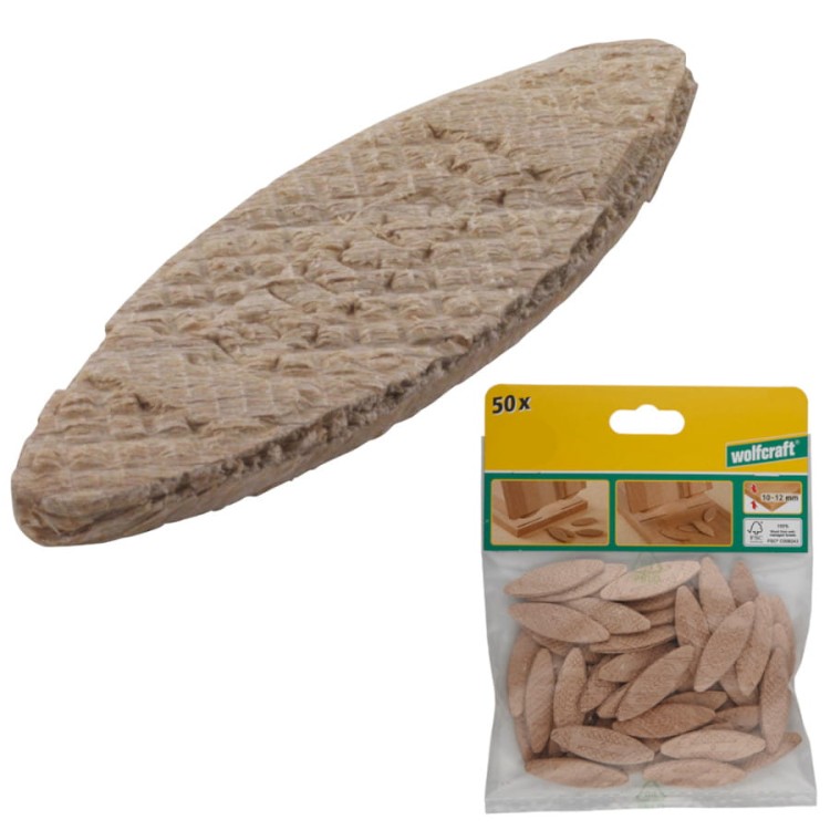 Płytka połączeniowa lamela No.10 50szt. Wolfcraft 2922000