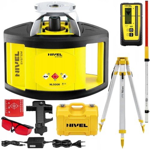 NIVEL SYSTEM NL500 Digital Niwelator laserowy + Statyw SJJ1 + Łata LS-24