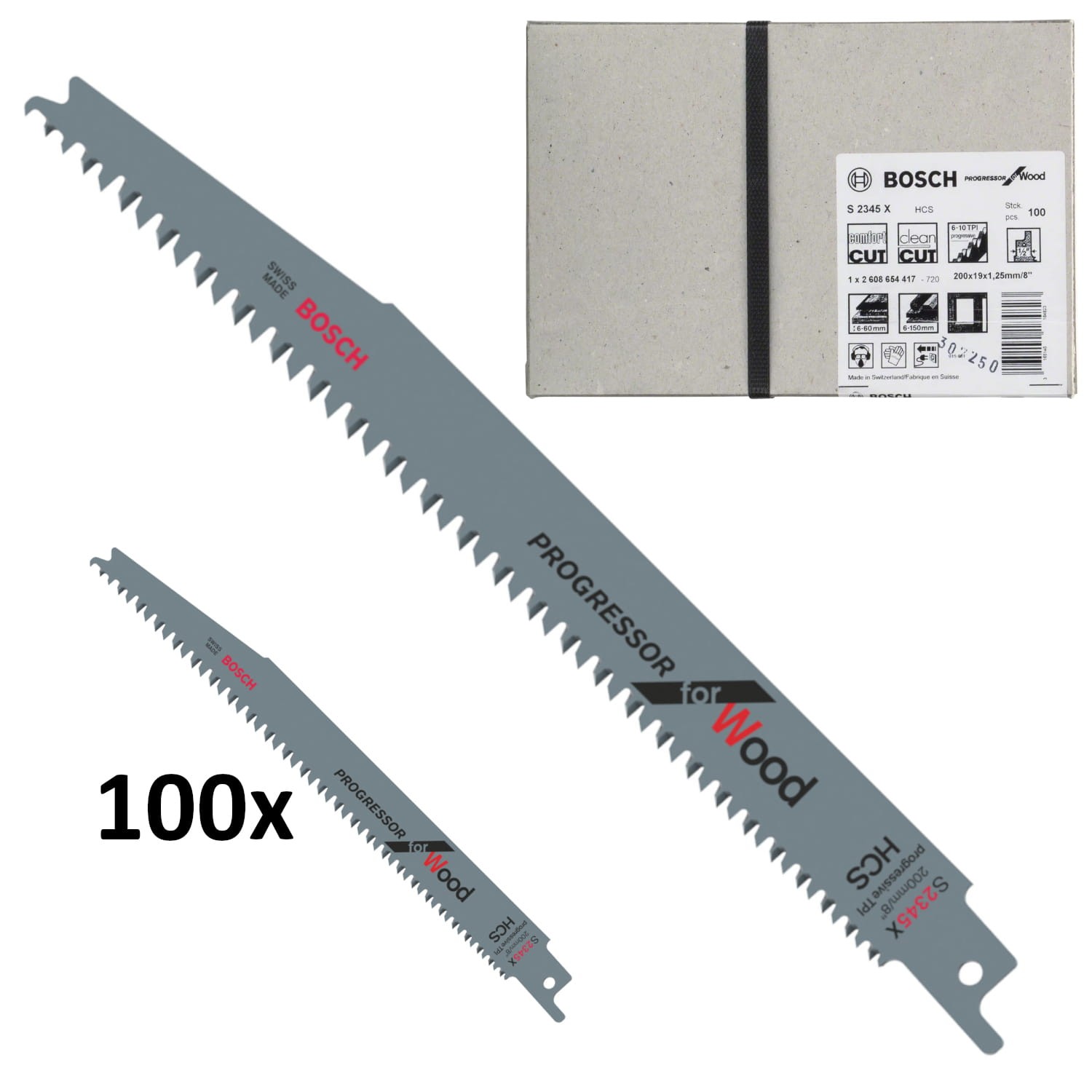 Brzeszczot do piły szablastej S 2345 X 200mm 100szt. BOSCH 2608654417