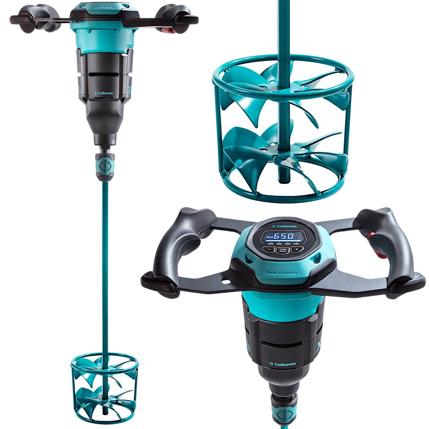 Mieszarka ręczna 1750W HEXAFIX PRO Collomix XQ6 + Mieszadło DLX 152 HF
