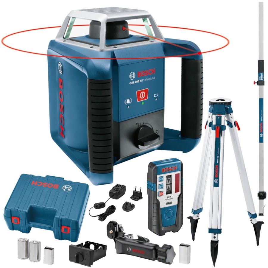 Niwelator liniowy Bosch GRL 400 H 400m akc + statyw BT 170 HD + łata GR 240