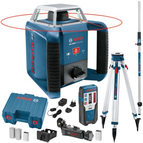 Niwelator liniowy Bosch GRL 400 H 400m akc + statyw BT 170 HD + łata GR 240