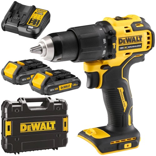 Wiertarko wkrętarka z udarem 18V 65Nm 2x 1.5Ah DeWALT DCD709S2T