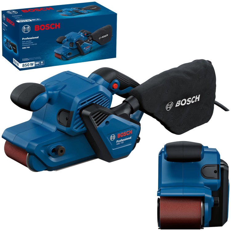Szlifierka taśmowa 850 W Bosch GBS 750
