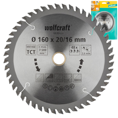 WOLFCRAFT 6549000 Tarcza do drewna