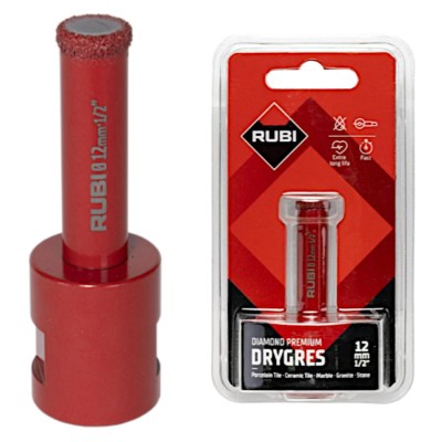 Wiertło diamentowe do gresu DRYGRES Premium 12mm M14 Rubi 06929