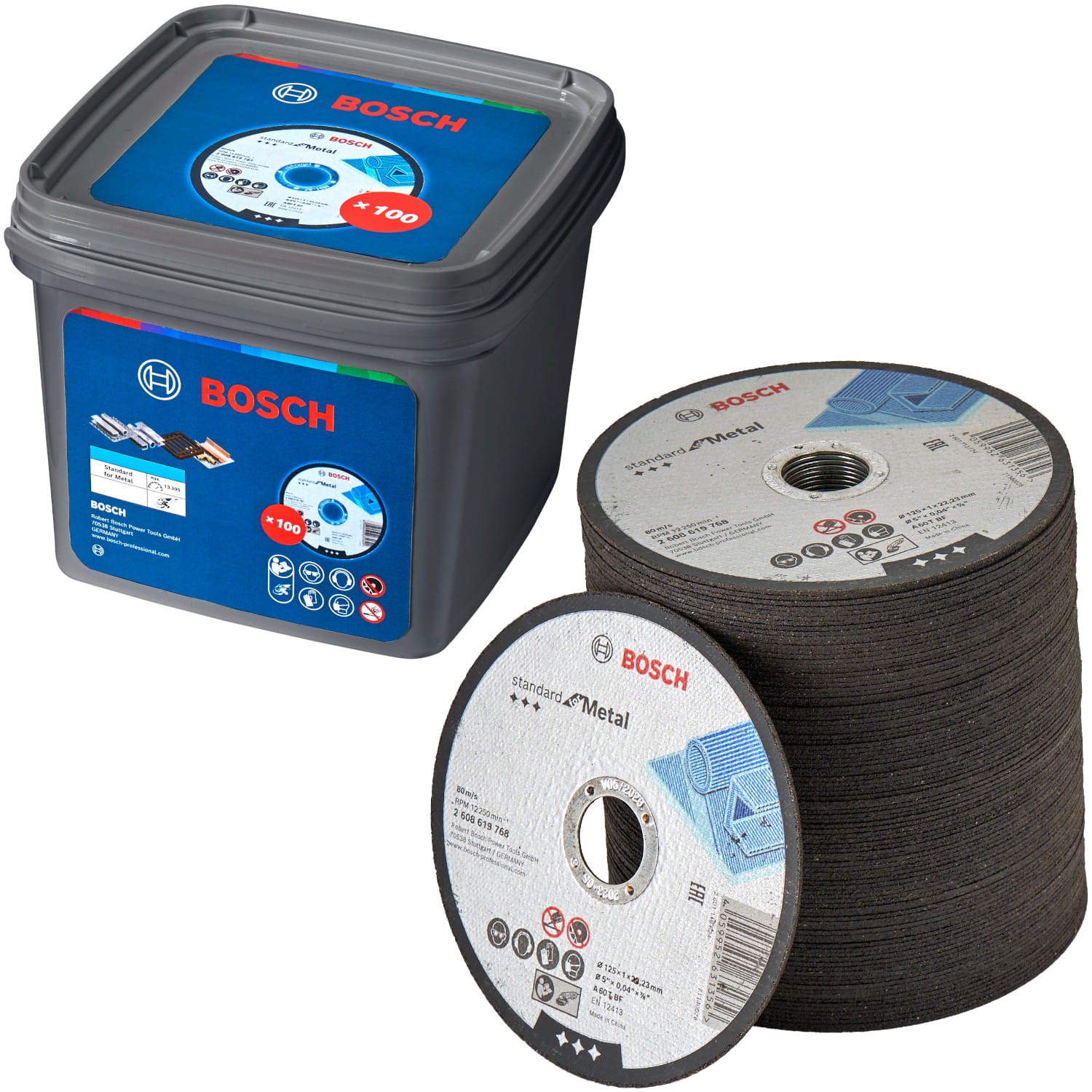 BOSCH Tarcza tnąca do metalu Standard for Metal 125 x 22,23 x 1mm 100szt.