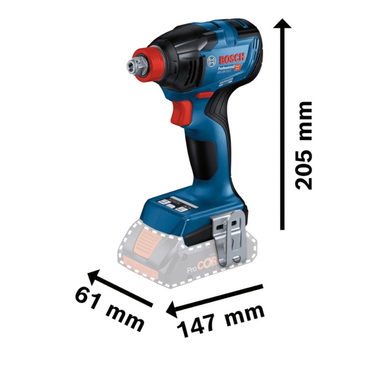 Bosch Klucz udarowy GDX 18V-210 C