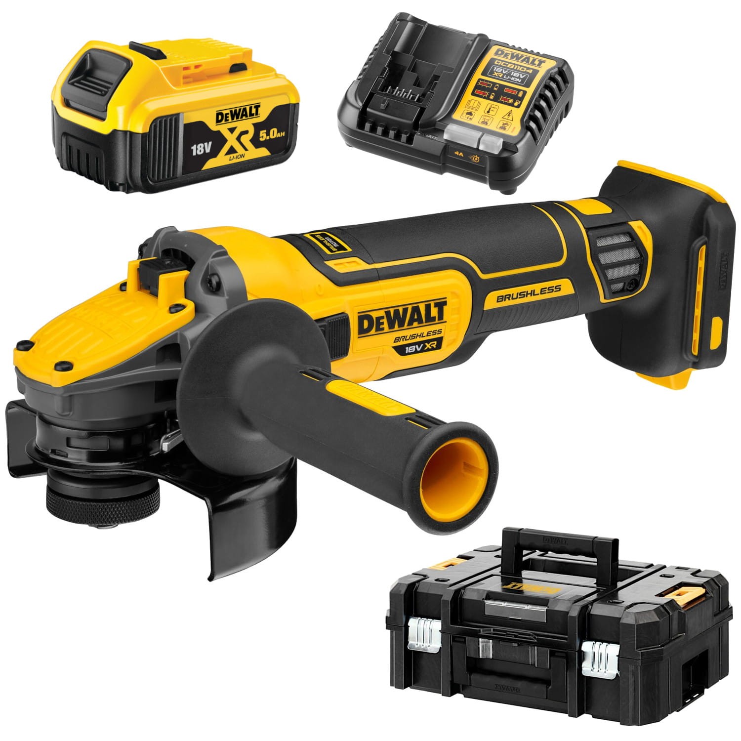 Szlifierka kątowa 125mm 54V FlexVolt 18V 5Ah TSTAK DeWALT DCG409P1