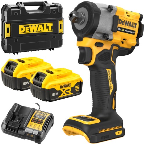 Klucz udarowy 1/2" 18V 2x 5,0Ah 406Nm DeWalt DCF922P2T