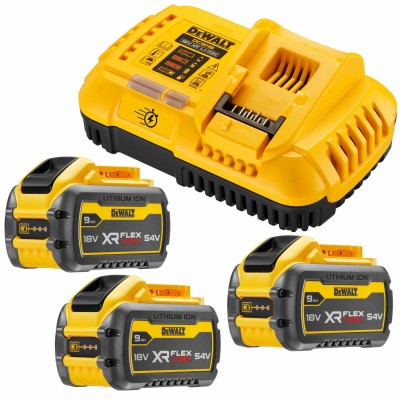 DeWALT DCB118X3 3x Akumulator FlexVolt 18/54V 3/9Ah DeWALT DCB547 ładowarka DeWALT DCB118