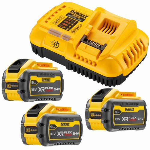 DeWALT DCB118X3 3x Akumulator FlexVolt 18/54V 3/9Ah DeWALT DCB547 ładowarka DeWALT DCB118
