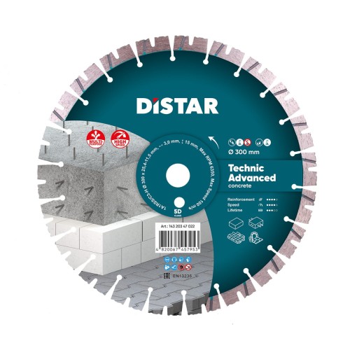Tarcza diamentowa Distar Technic Advanced 14320347022 300x25,4mm