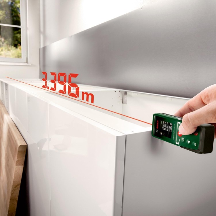 zastosowanie dalmierza laserowego 30m UniversalDistance 30 Bosch 0603672503