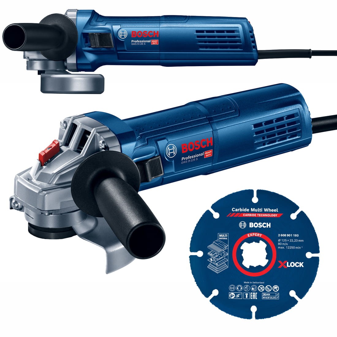 Szlifierka kątowa 125mm 900W Bosch GWS 9-125 S + Tarcza Multiwheel