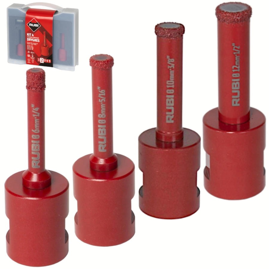 Zestaw Koronek MINI DRYGRES PREMIUM 6, 8, 10, 12mm walizka Rubi 51939