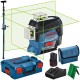 BOSCH GLL 3-80CG Laser krzyżowy wiązka zielona 30m + tyczka
