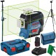 BOSCH GLL 3-80CG Laser krzyżowy wiązka zielona 30m + statyw + tyczka