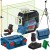 BOSCH GLL 3-80CG Laser krzyżowy wiązka zielona 30m + statyw + tyczka 360 + uchwyt