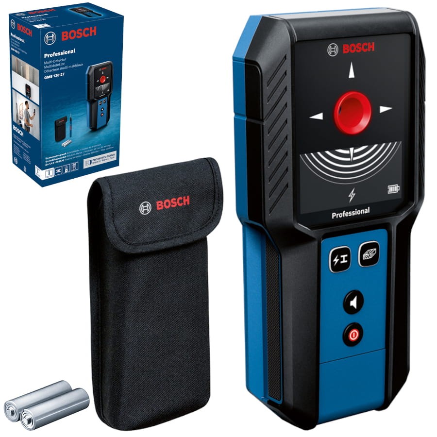 Bosch GMS 120-27 Detektor wykrywacz metalu przewodów drewna + etui