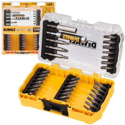 DEWALT DT70709 Zestaw bitów końcówek 33 el. w kasecie ToughCase