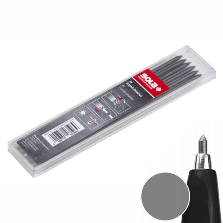 Wkłady EMG do ołówka TLM grafit 6szt. SOLA 66032120