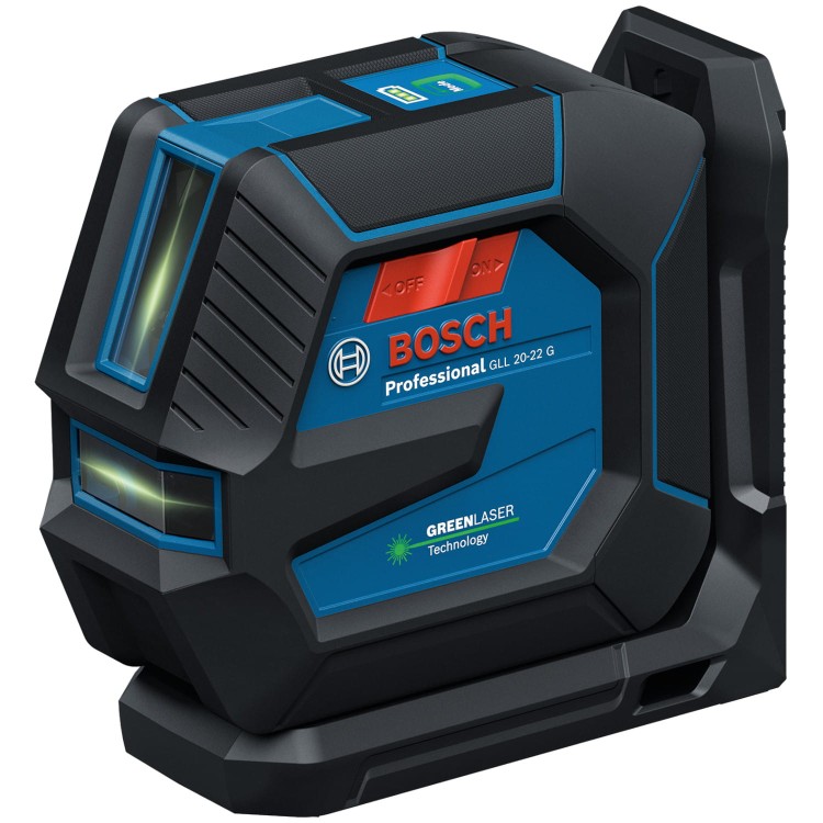 Bosch GLL 20-22 G Laser krzyżowy zielony 20m