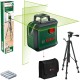BOSCH 0603663B07 Laser krzyżowy zielony AdvancedLevel 360 + Statyw TT 150