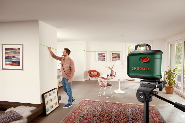 zastosowanie lasera krzyżowego  BOSCH AdvancedLevel 360